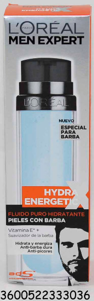 LOREAL MEN EXPERT HYDRA ENERGETIC C/BARBA 50 ML.