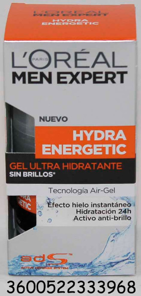 LOREAL MEN EXPERT HYDRA ENERGETIC GEL 50 ML.