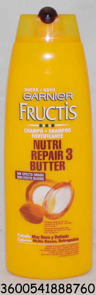 FRUCTIS CHAMPU NUTRI REPAIR 3 BUTTER 300 ML