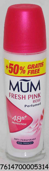 DESOD. MUM ROLL-ON FRESH PINK ROSE 50ML+50% GRATIS