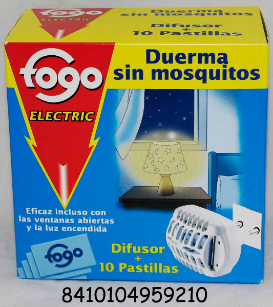 INSECTIC.FOGO ELECTRICO APARATO + 10 PASTILLAS