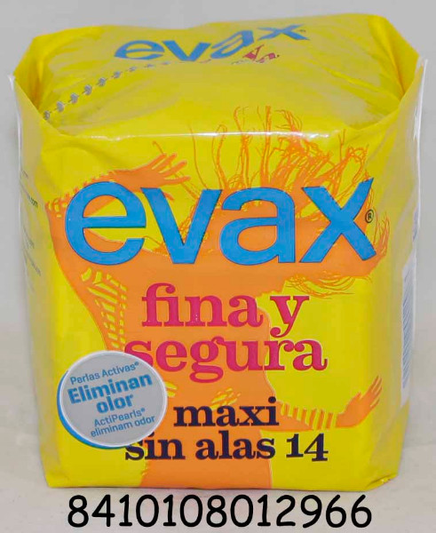 COMPRESAS EVAX  FINA Y SEG. MAXI 14 UDS.  