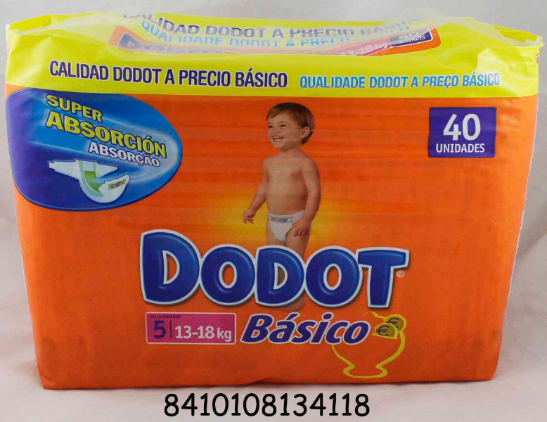 PAAL DODOT BASICO  13 - 18 KGS.  40 UDS. T5