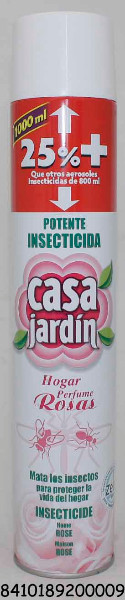INSECTICIDA CASA JARDIN ROSAS 1000 ML.