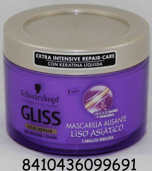MASCARILLA CAPILAR GLISS LISO ASIATICO CAB.SECO 200ML