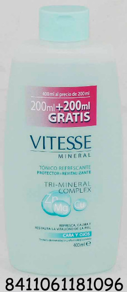 VITESSE MINERAL TONICO 200+200 ML - GRATIS