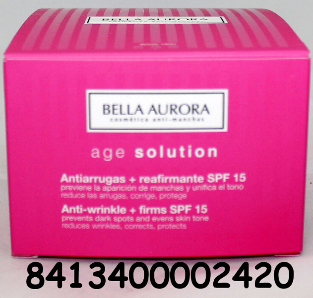 B. AURORA AGE SOLUTION ANTIARRUGAS REAFIRM. SPF 15 50 ML