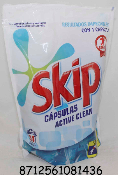 DETER.SKIP CAPSULAS 34 UDS. ACTIVE CLEAN