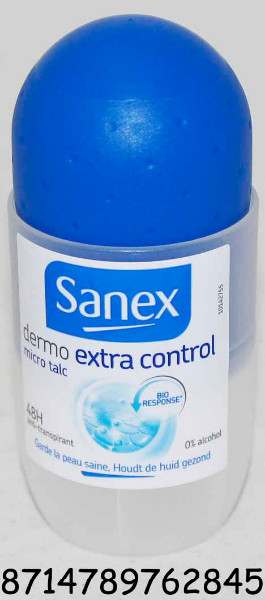 DESOD. SANEX ROLL-ON 50 ML -EXTRA CONTROL 