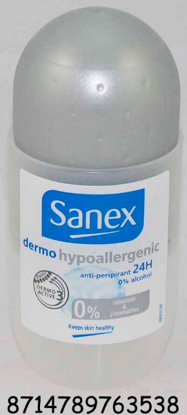DESOD. SANEX ROLL-ON DERMO HYPOALERG. 50 ML.